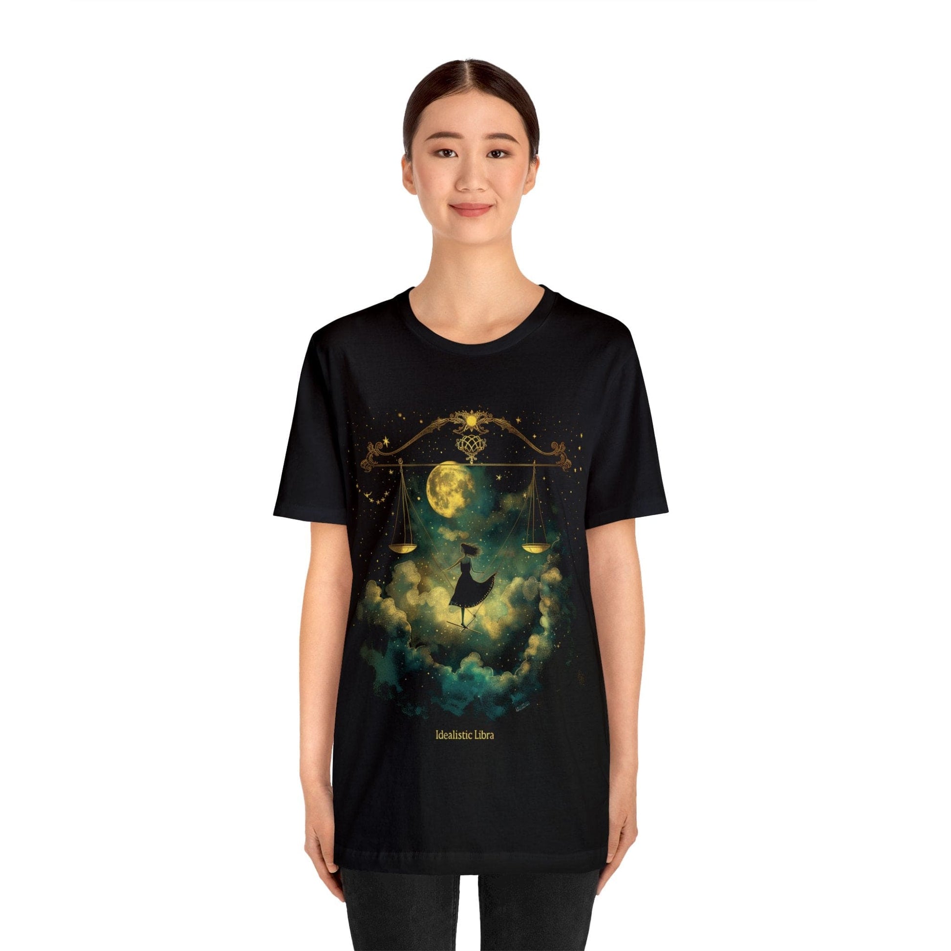 T-Shirt "Balance and Beauty" Libra Idealistic Tee: Harmonize in Style