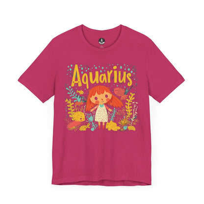 T-Shirt Berry / S Aquarius Whimsy T-Shirt: Dive Into Playful Seas of Imagination