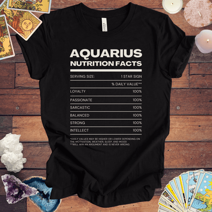 T-Shirt Black Heather / S Aquarius Nutrition Facts T-Shirt