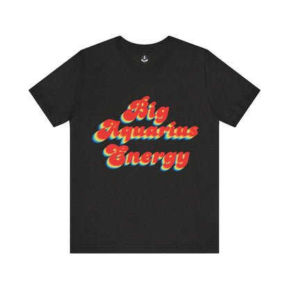 T-Shirt Black Heather / S Big Aquarius Energy TShirt
