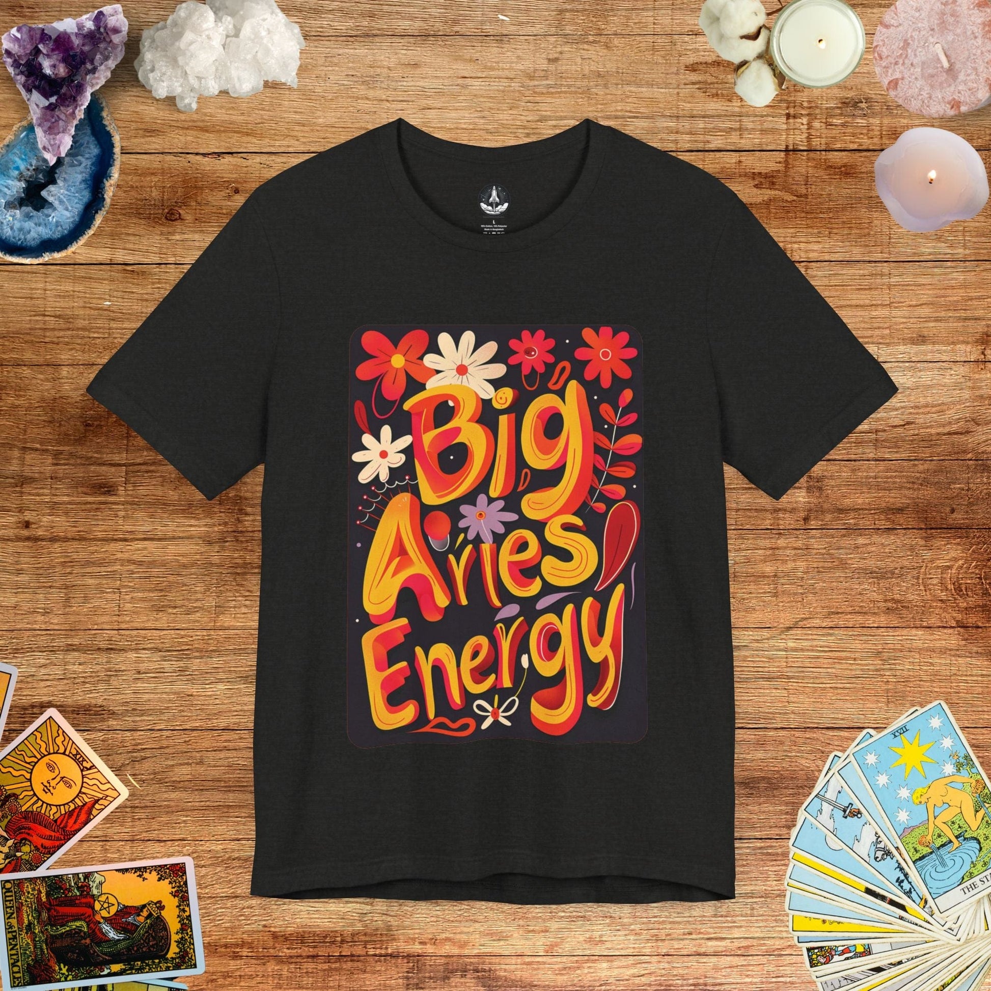 T-Shirt Black Heather / S Big Aries Energy T-Shirt