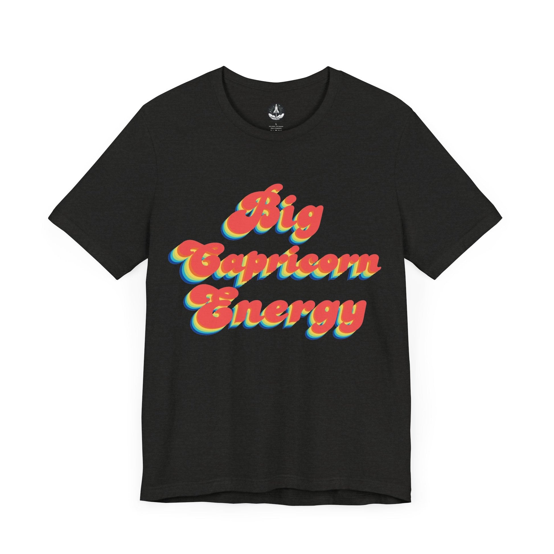 T-Shirt Black Heather / S Big Capricorn Energy T-Shirt