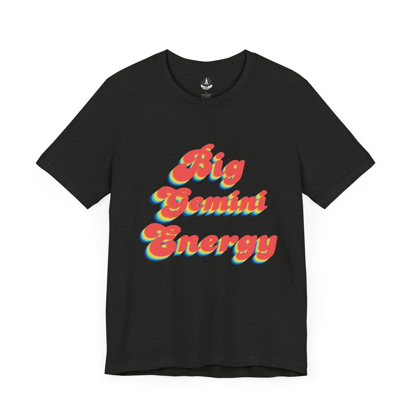 T-Shirt Black Heather / S Big Gemini Energy TShirt