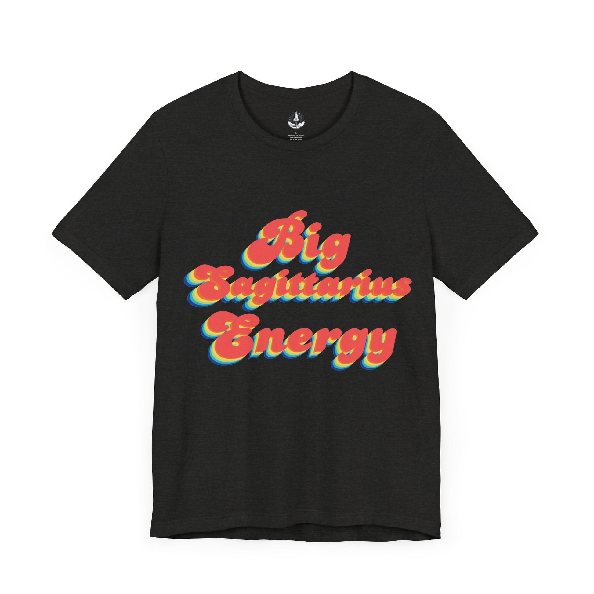 T-Shirt Black Heather / S Big Sagittarius Energy TShirt