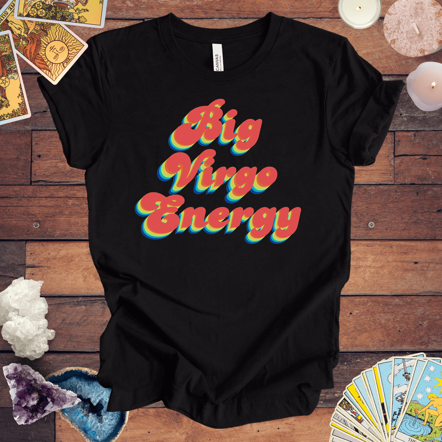 T-Shirt Black Heather / S Big Virgo Energy T-Shirt