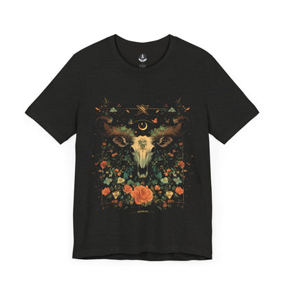 T-Shirt Black Heather / S Blossoming Taurus: The Astrological Garden T-Shirt