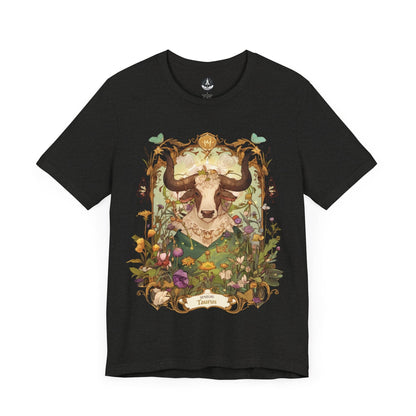 T-Shirt Black Heather / S Garden of Taurus: Astrology in Bloom T-Shirt