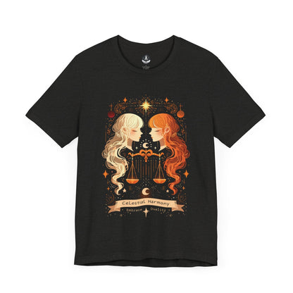 T-Shirt Black Heather / S Gemini Celestial Harmony Gemini T-Shirt