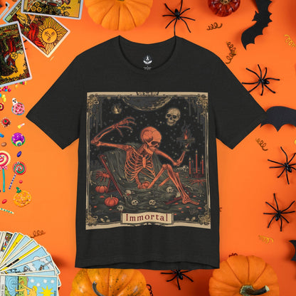 T-Shirt Black Heather / S Immortal Dreams Tarot Card T-Shirt - Halloween Limited Edition