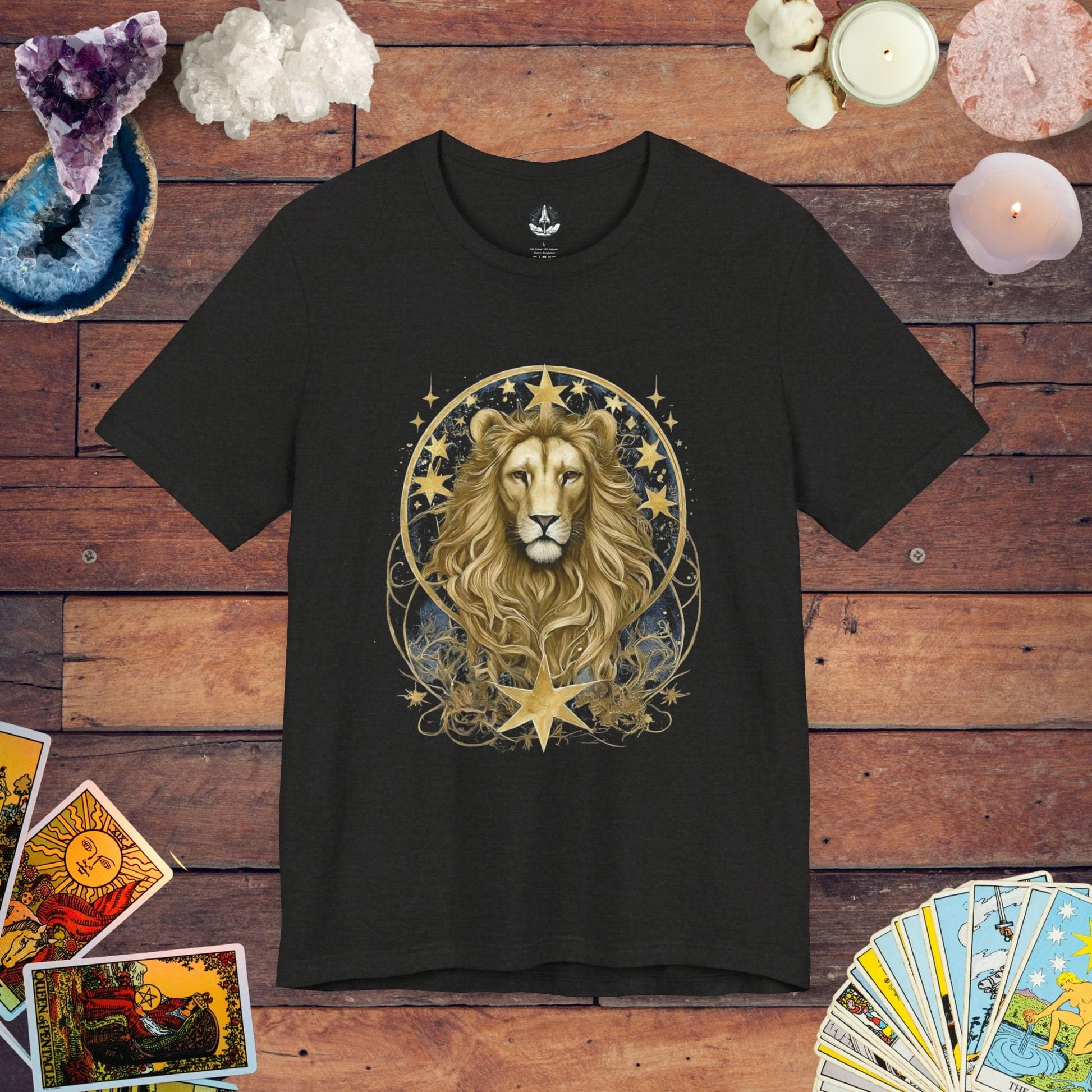 T-Shirt Black Heather / S Majestic Leo T-Shirt