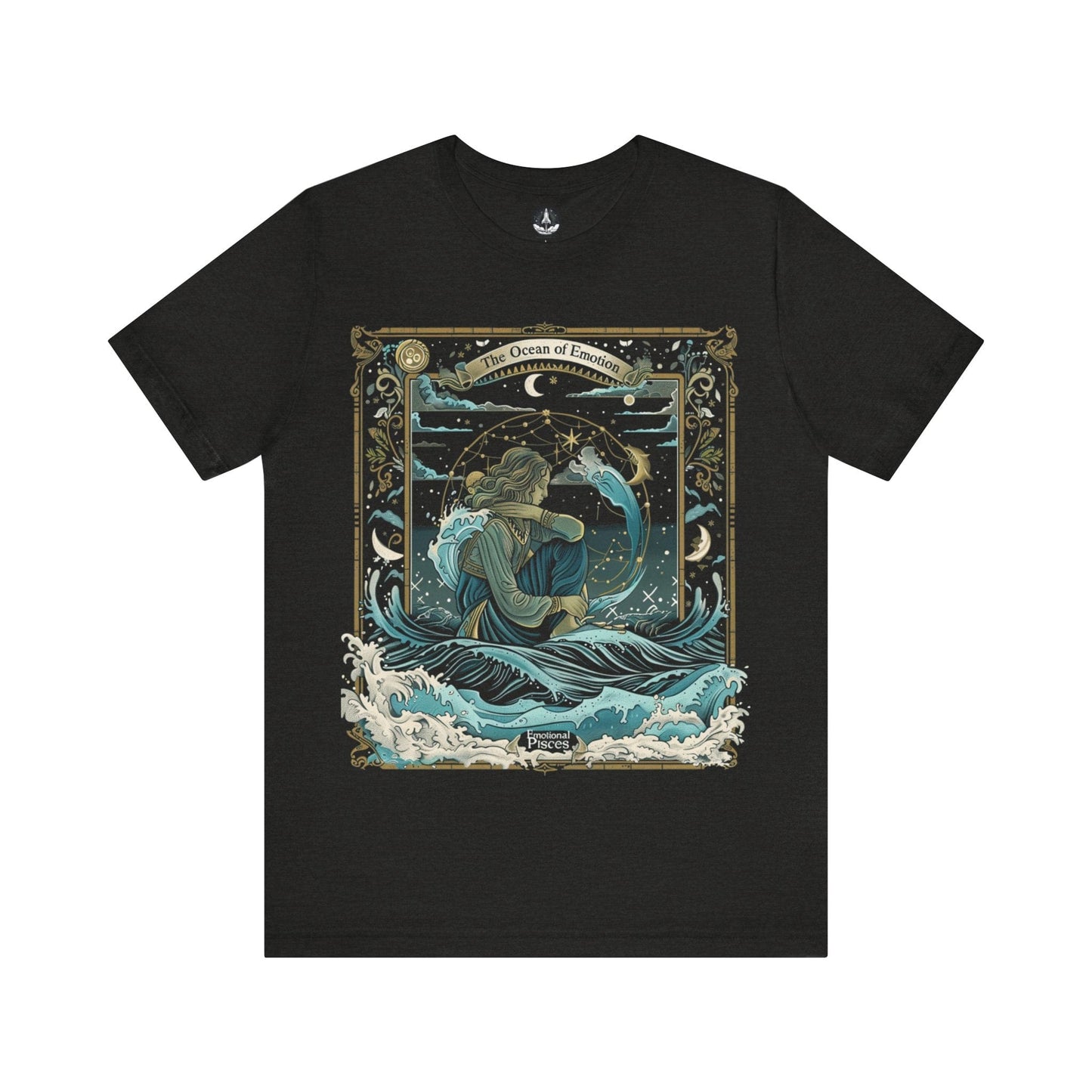 T-Shirt Black Heather / S Ocean Emotion Pisces T-Shirt