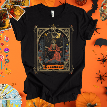 T-Shirt Black Heather / S Possessed Virgo Halloween Tarot Card T-Shirt - Halloween Limited Edition