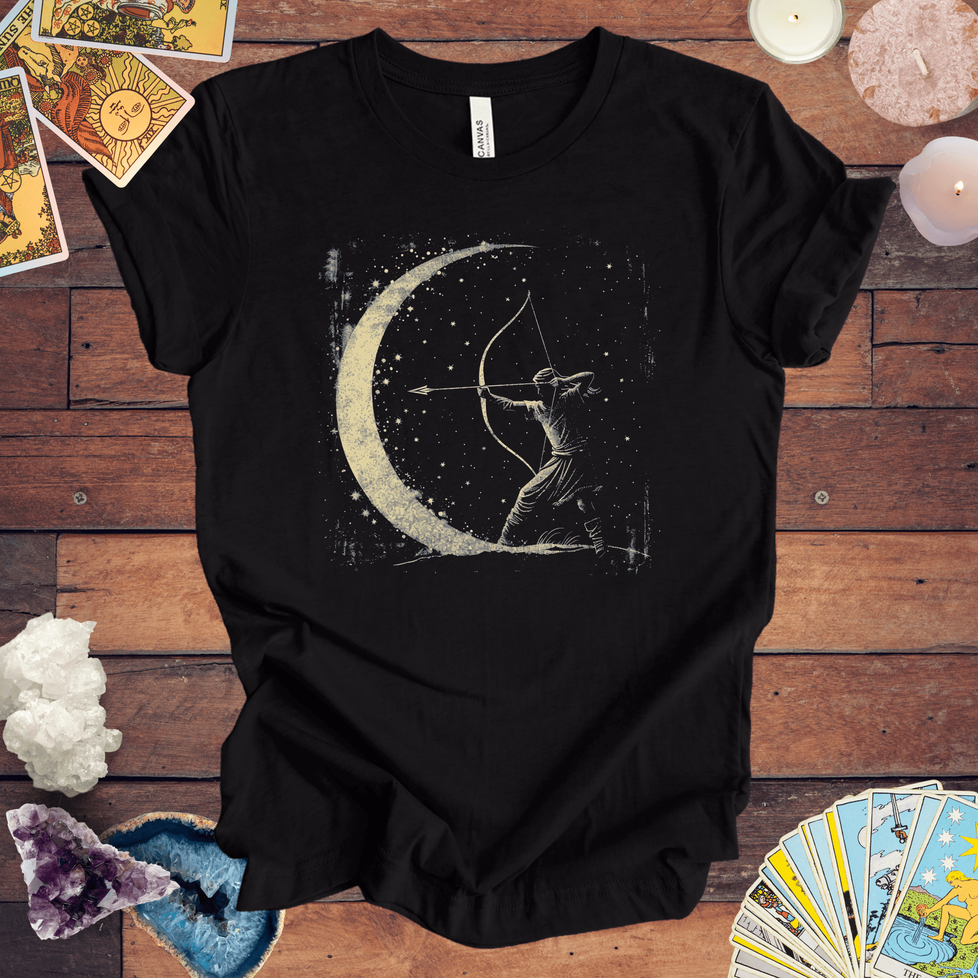 T-Shirt Black Heather / S Sagittarius Archer T-Shirt: Aim High with Astro-Inspired Comfort