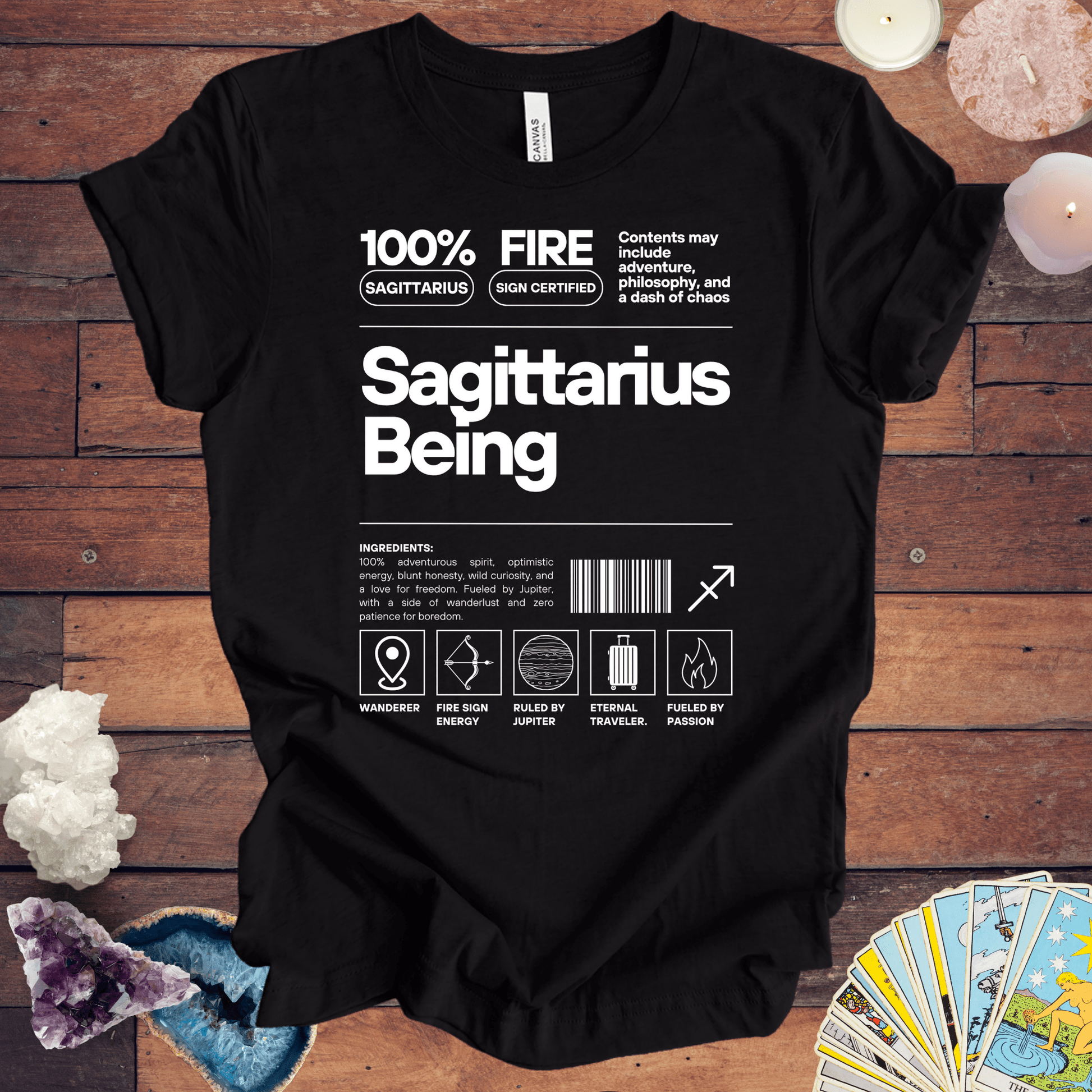 T-Shirt Black Heather / S Sagittarius Being - Zodiac-Inspired T-Shirt