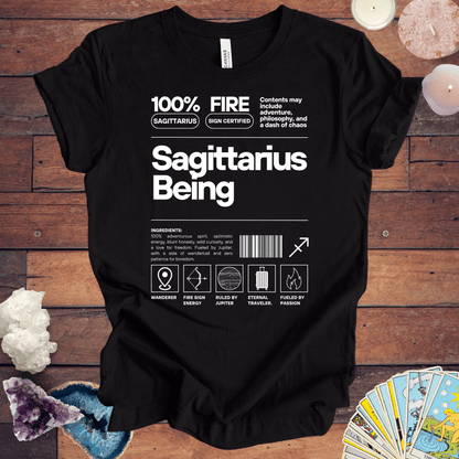 T-Shirt Black Heather / S Sagittarius Being - Zodiac-Inspired T-Shirt