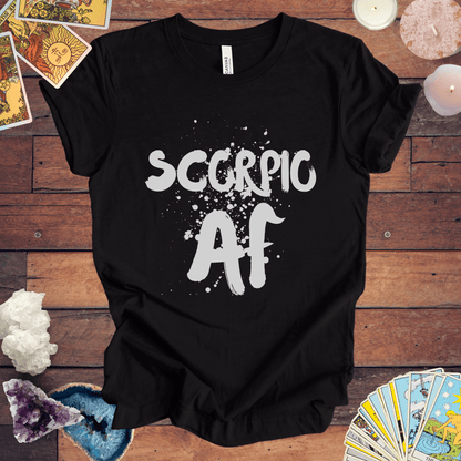 T-Shirt Black Heather / S Scorpio AF - Fierce Zodiac Tee