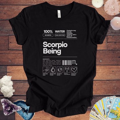 T-Shirt Black Heather / S Scorpio Being - Zodiac-Inspired T-Shirt