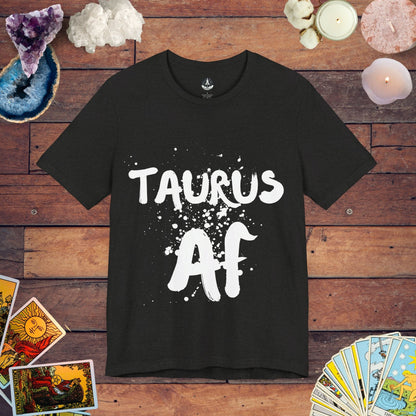 T-Shirt Black Heather / S Taurus AF  - Confident Zodiac T-Shirt