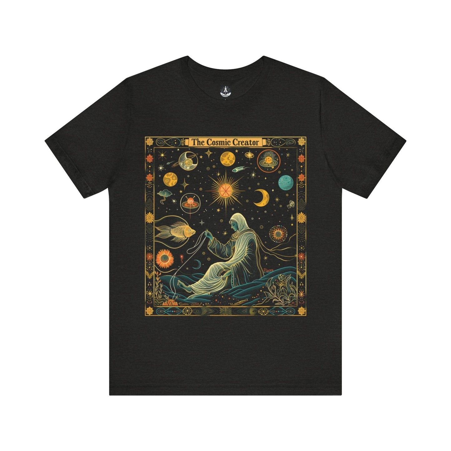 T-Shirt Black Heather / S The Cosmic Creator Pisces T-Shirt