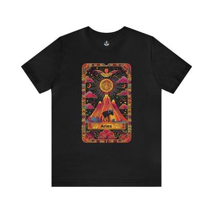 T-Shirt Black / S Aries Mountain Tshirt: Ascend Your Potential