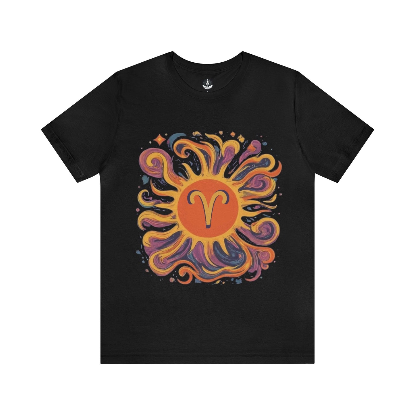 T-Shirt Black / S Aries Zodiac Blaze Soft T-Shirt: Ignite Your Wardrobe