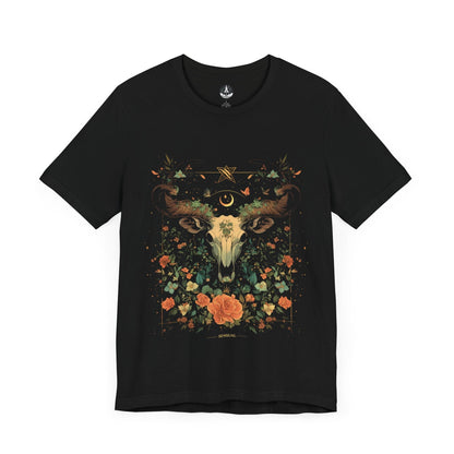 T-Shirt Black / S Blossoming Taurus: The Astrological Garden T-Shirt