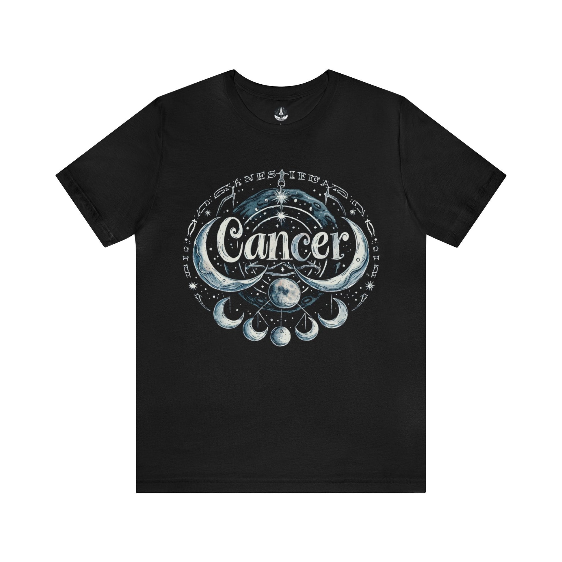 T-Shirt Black / S Cancer Lunar Essence T-Shirt: A Journey Through Moonlit Mystique