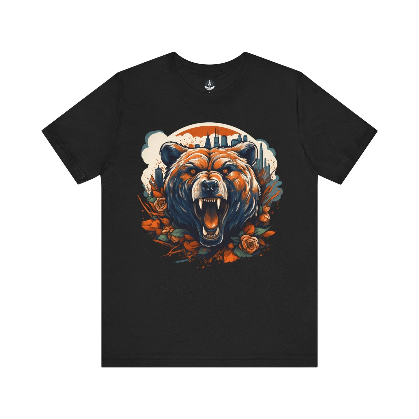 T-Shirt Black / S Chicago Bears Floral City T-Shirt