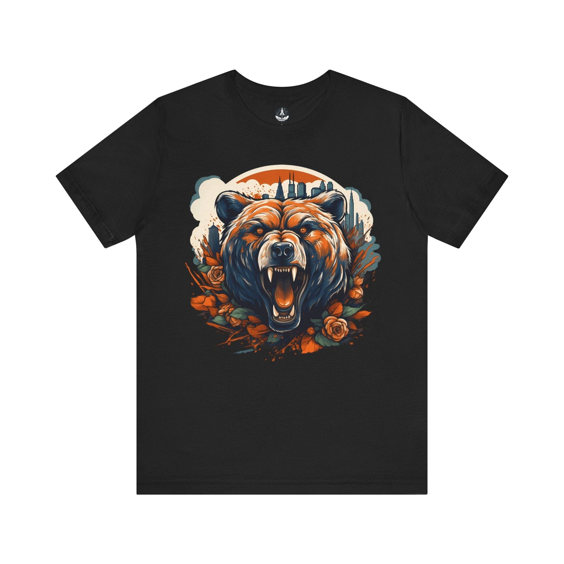 T-Shirt Black / S Chicago Bears Floral City T-Shirt