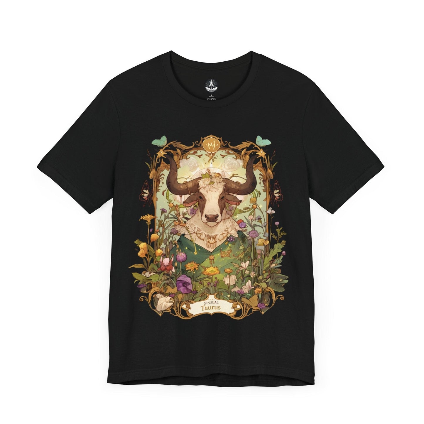 T-Shirt Black / S Garden of Taurus: Astrology in Bloom T-Shirt