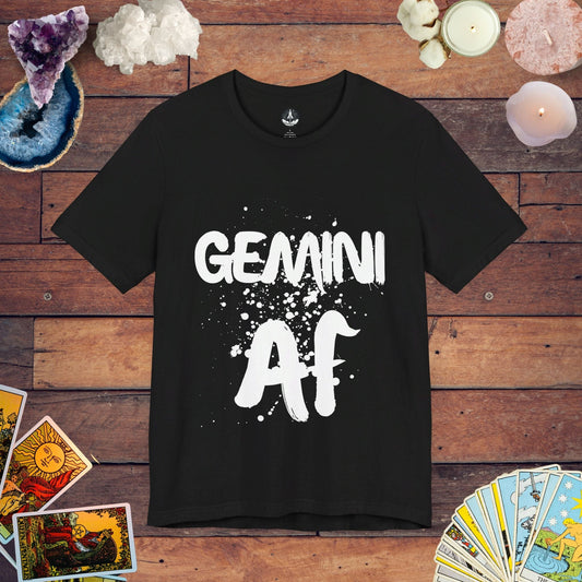 T-Shirt Black / S Gemini AF - Dynamic Zodiac T-Shirt