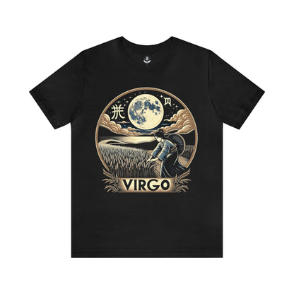 T-Shirt Black / S Harvest Moon Serenity: Virgo Ukiyo-e Inspired T-Shirt