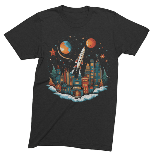 T-Shirt Black / S Holiday Rocket Launch T-Shirt