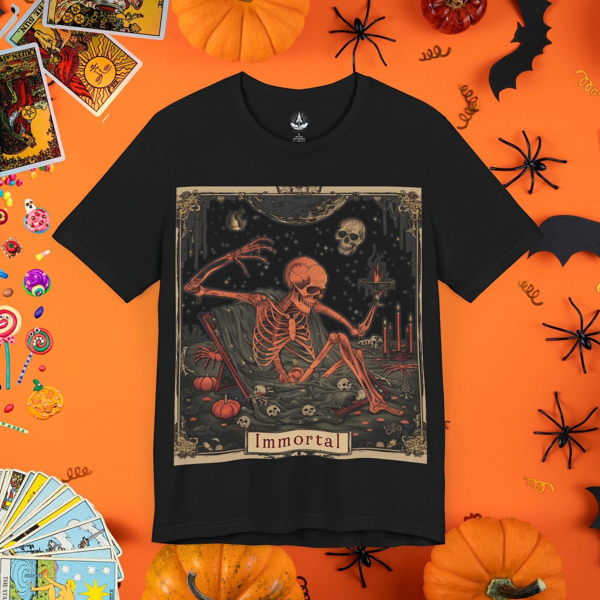 T-Shirt Black / S Immortal Dreams Tarot Card T-Shirt - Halloween Limited Edition