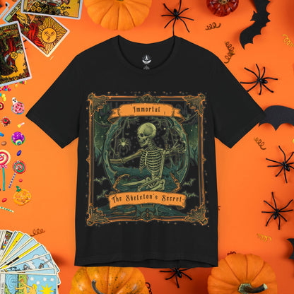 T-Shirt Black / S Immortal Skeleton Tarot Card T-Shirt - Halloween Limited Edition