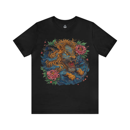 T-Shirt Black / S Japanese Irezumi Leo T-Shirt