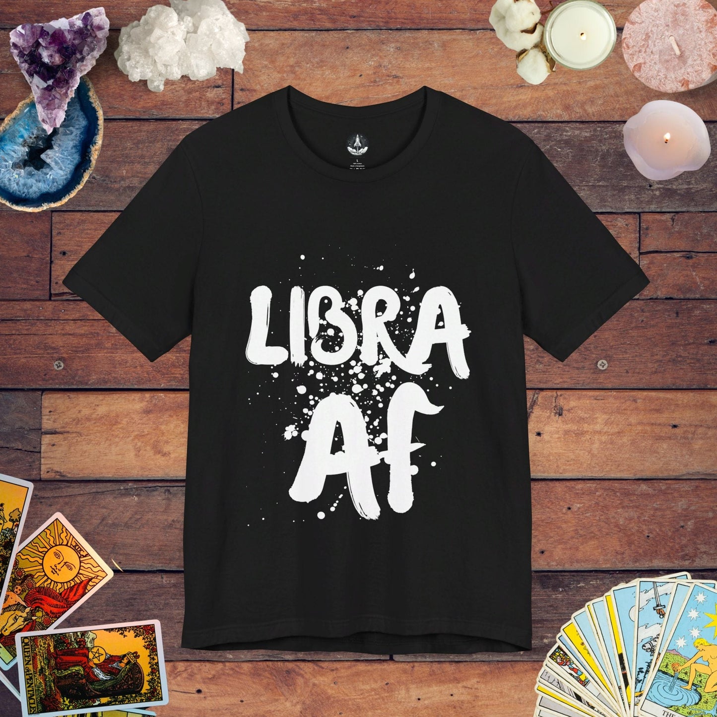 T-Shirt Black / S Libra AF - Zodiac Balance T-Shirt