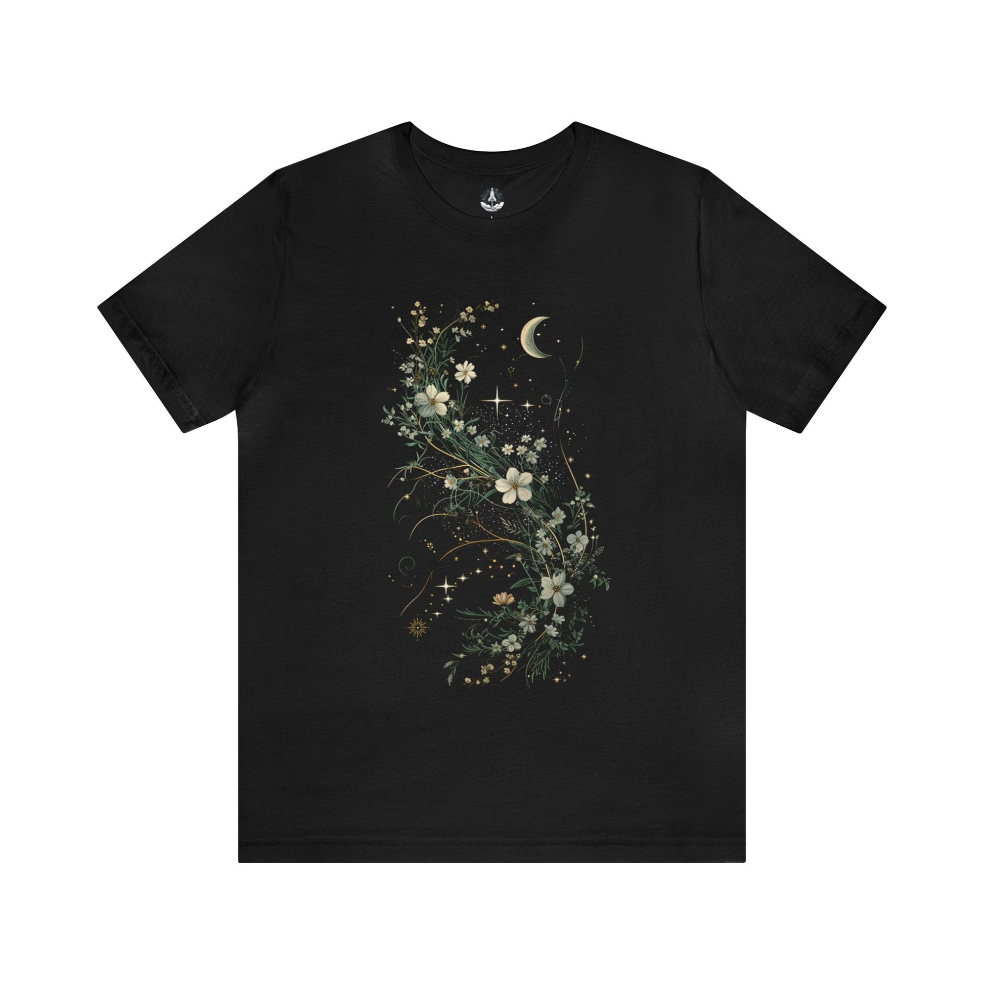 T-Shirt Black / S Moonlit Petals T-Shirt