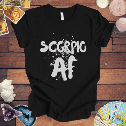 T-Shirt Black / S Scorpio AF - Fierce Zodiac Tee