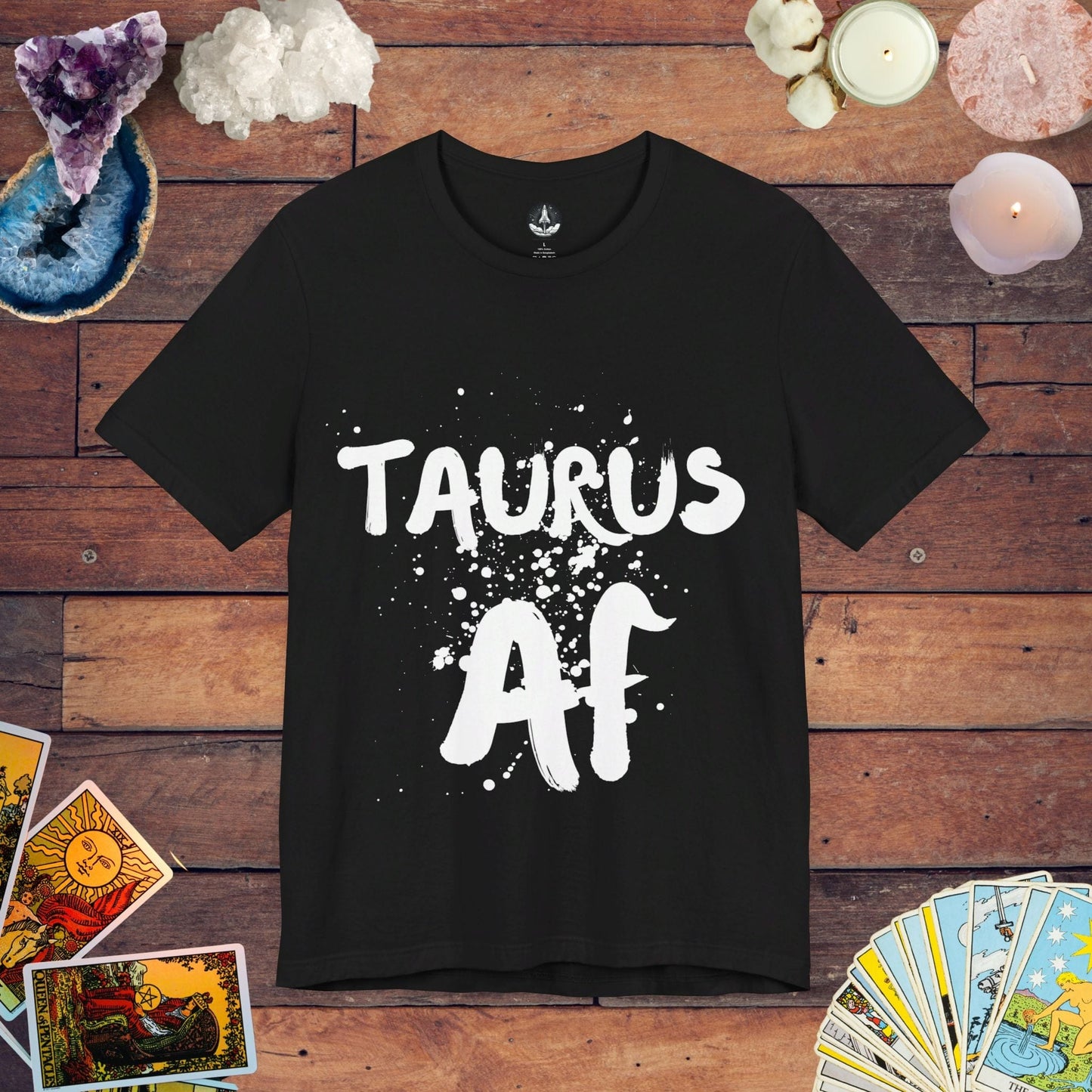 T-Shirt Black / S Taurus AF  - Confident Zodiac T-Shirt