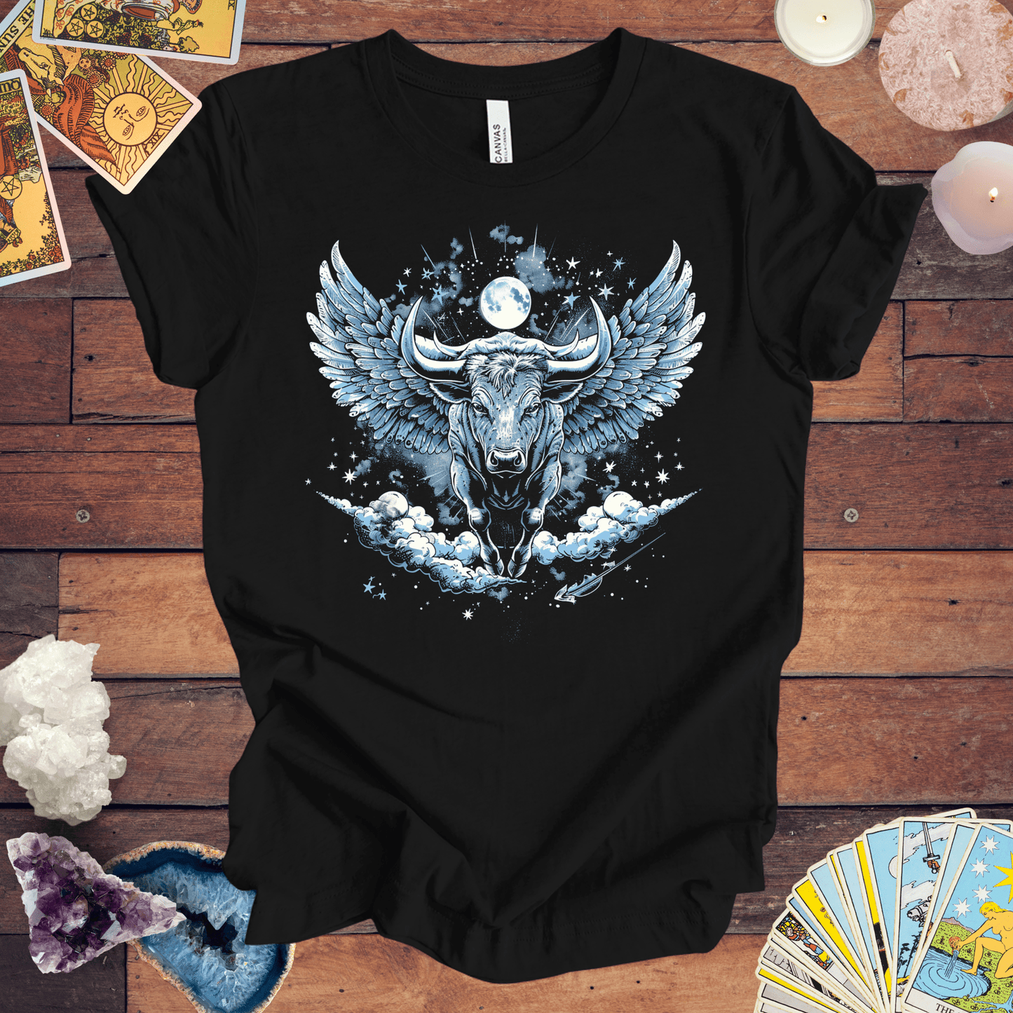 T-Shirt Black / S Taurus Celestial Bull T-Shirt: Stellar Determination