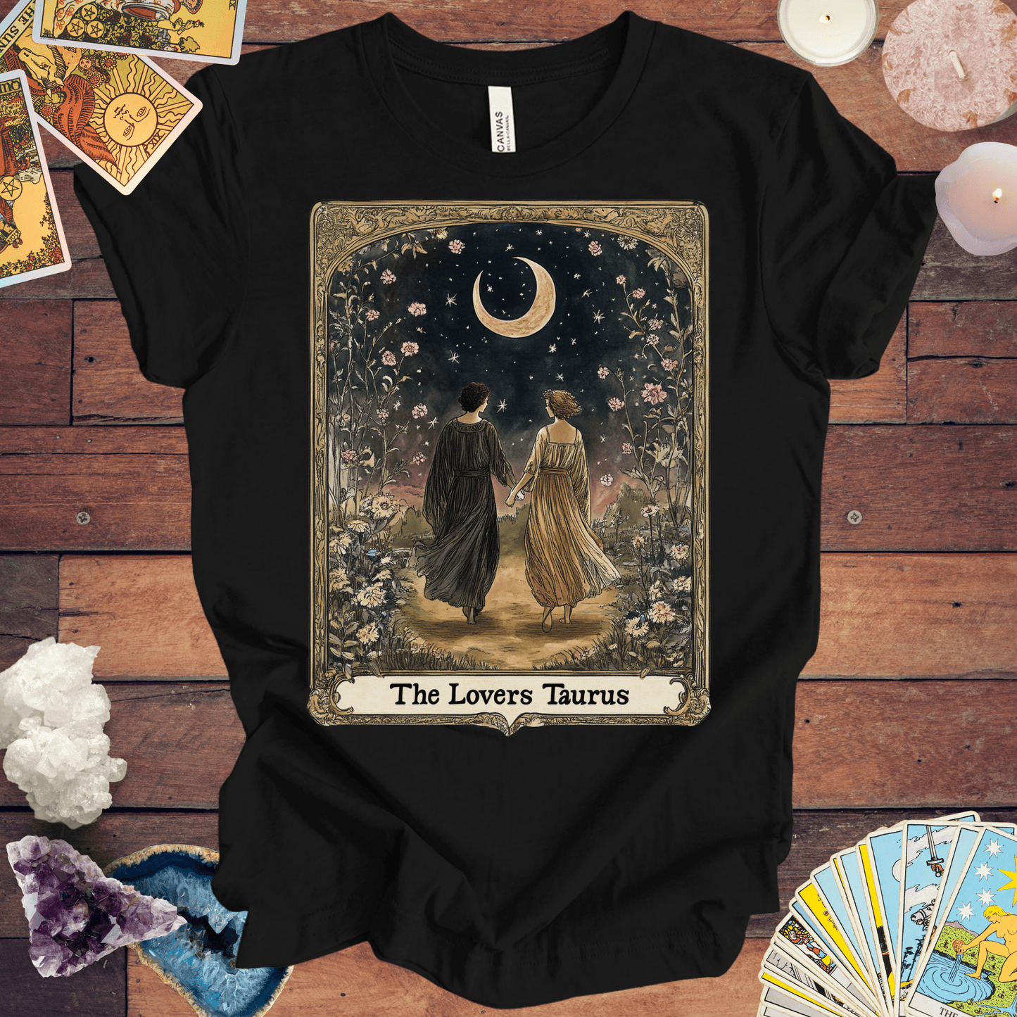 T-Shirt Black / S Taurus Lovers Under the Stars T-Shirt