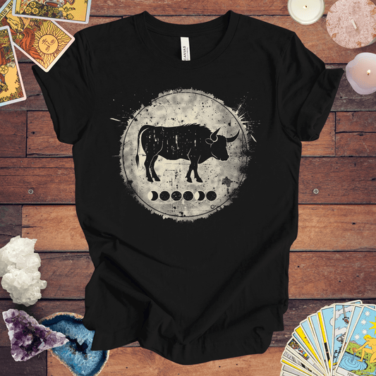 T-Shirt Black / S Taurus Lunar Phase T-Shirt