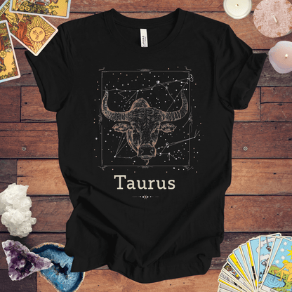 T-Shirt Black / S Taurus Venusian Charm T-Shirt