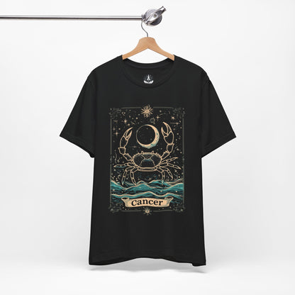 T-Shirt Black / S The Caring Crab: Cancer Tarot Card T-Shirt
