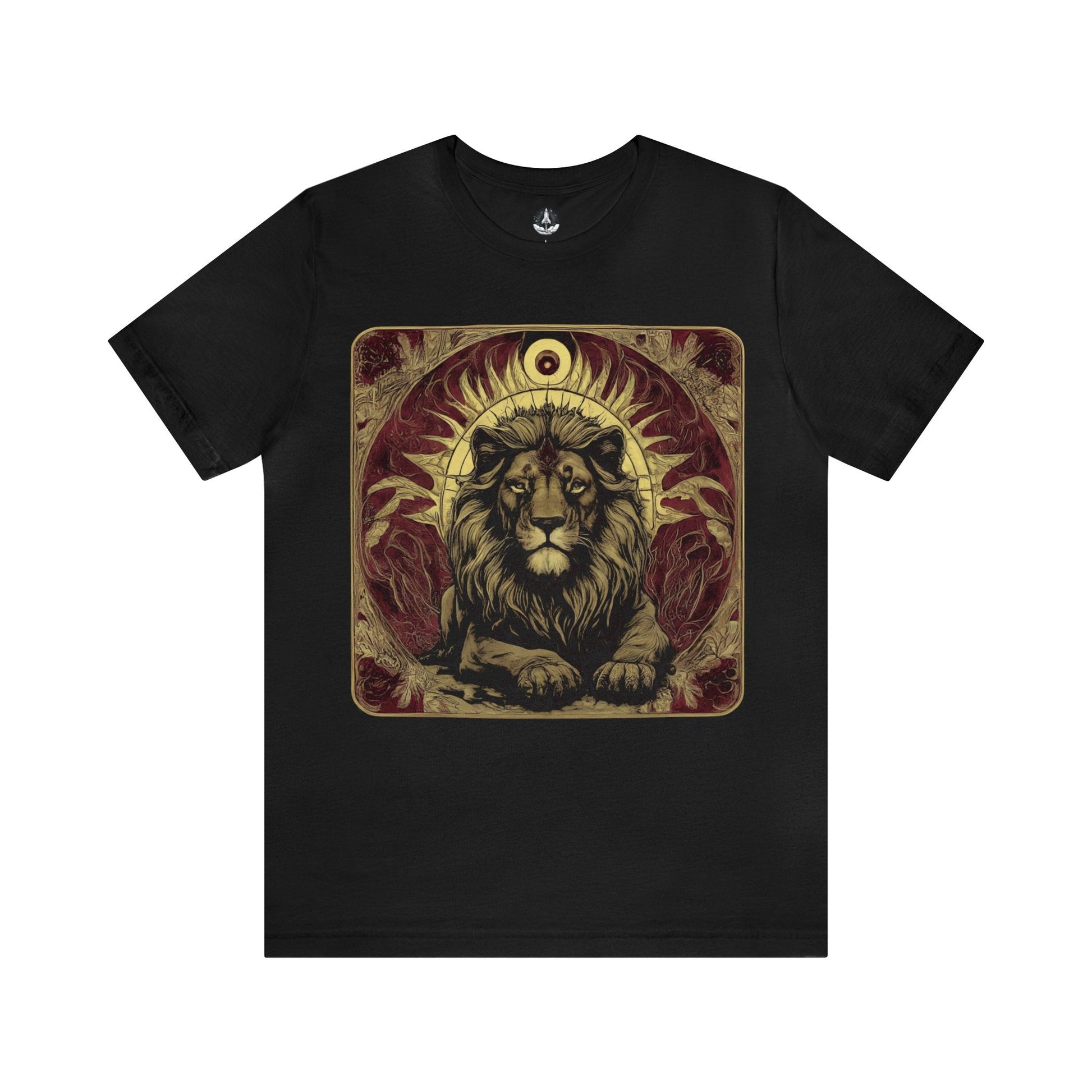 T-Shirt Black / S The Royalty Sun Tarot Card Leo T-Shirt