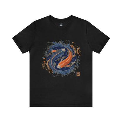 T-Shirt Black / S Traditional Koi Pisces T-Shirt