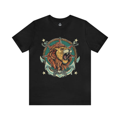 T-Shirt Black / S Traditional Sailor Tattoo Leo T-Shirt
