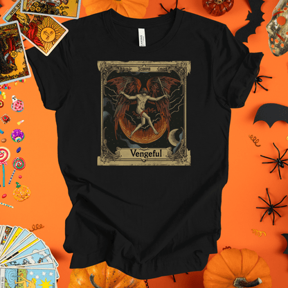 T-Shirt Black / S Vengeful  - Scorpio Tarot Card T-Shirt - Halloween Limited Edition