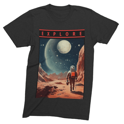 T-Shirt Black / S Vintage Space Travel Poster T-Shirt